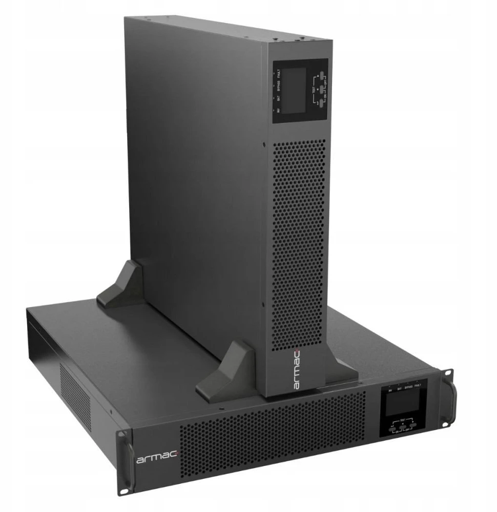 Armac Rack On-Line PF1 3000VA LCD 8x IEC C13 metalo sp. obudowa be dulkių