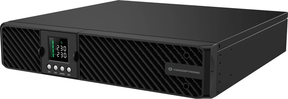 Carruzzo Conceptronic ZEUS51E3K nepertraukiamo maitinimo resursai (UPS) Dviguba konversija (prisijungus) 3 kVA 3000 W 9 AC išvestis(ys / čių)