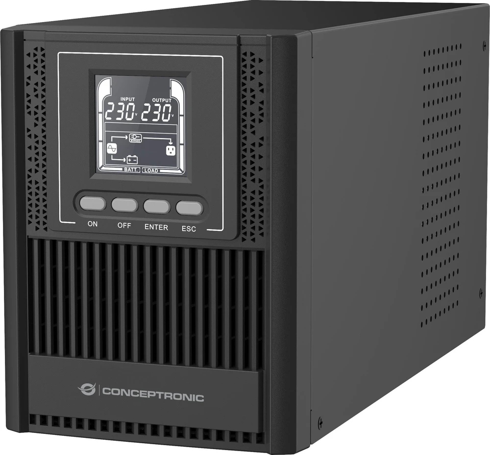Online „CONCEPTRONIC“ UPS 1000 VA / 900 W / 4xIEC / HID USB / + internetinė bokšto programinė įranga