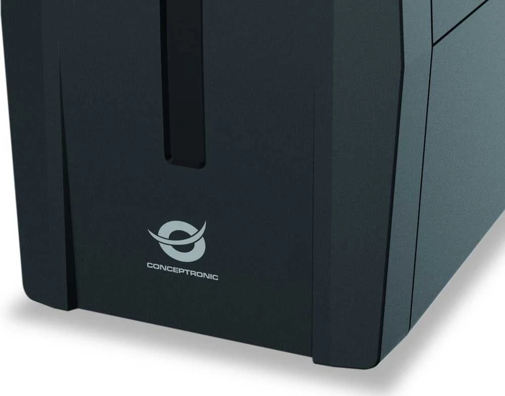 Carruzzo Conceptronic ZEUS01ES nepertraukiamo maitinimo resursai (UPS) „Line-Interactive“ 0,65 kVA 360 W 2 AC išvestis(ys / čių)