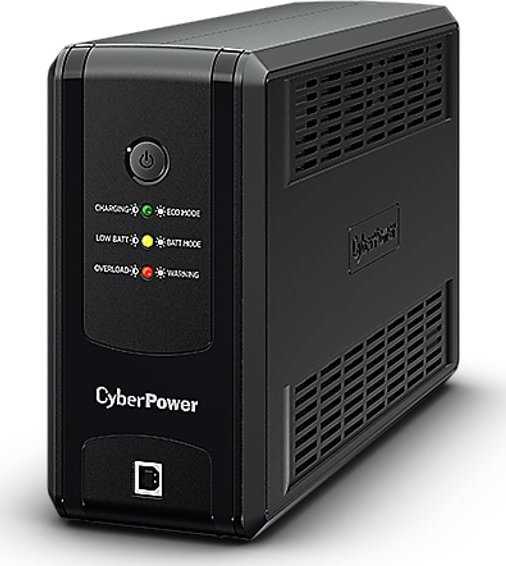 CYBERPOWER UT850EG Line-Interactive 850VA LED AVR USB HID suderinama Output 3 Schuko juodas