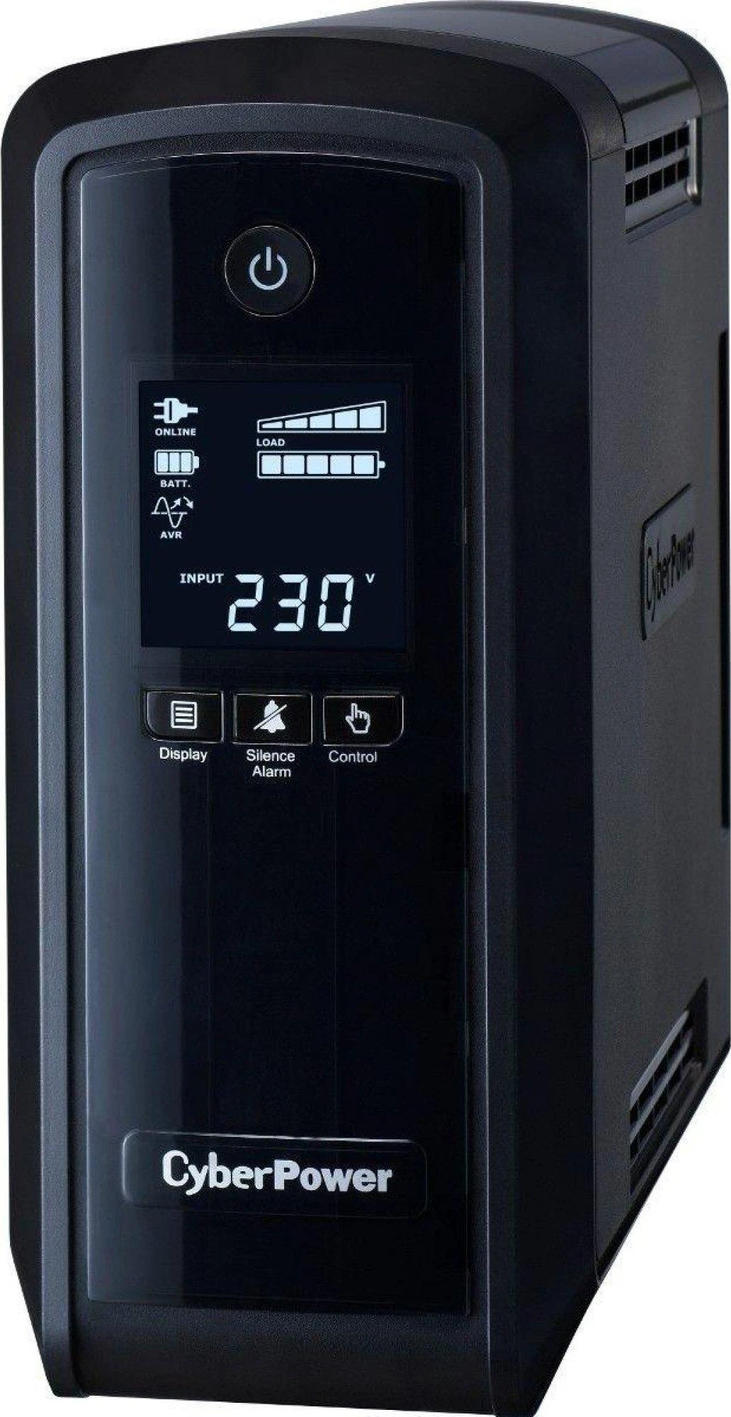 CYBERPOWER CP900EPFCLCD UPS 900VA/540W Sinewave PFC kompatibel Žalias Power LCD Ekranas USB valdymo programinė įranga