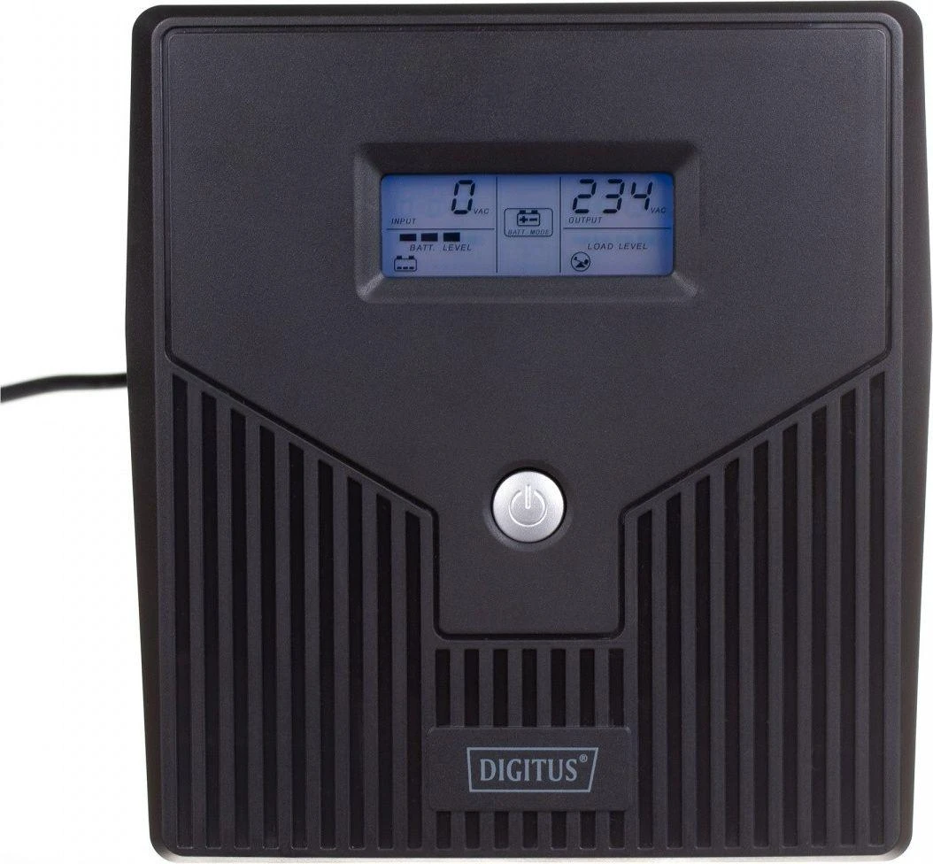 Assmann Electronic DIGITUS Line-Interactive UPS 1000VA/600W 12V/7Ah x2 baterija 4x CEE 7/7 AVR USB RS232 RJ11/RJ45 LCD ekranas
