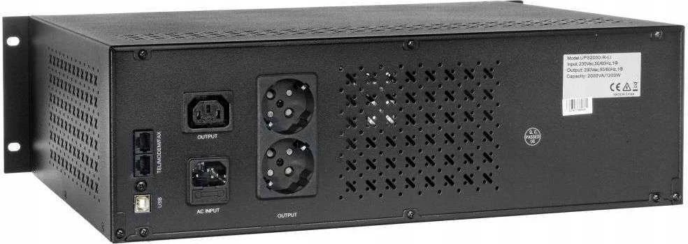 NEPERTRAUKIAMO MAITINIMO ŠALTINIS East EA2200 UPS (rack, LCD, 2000VA/1200W)