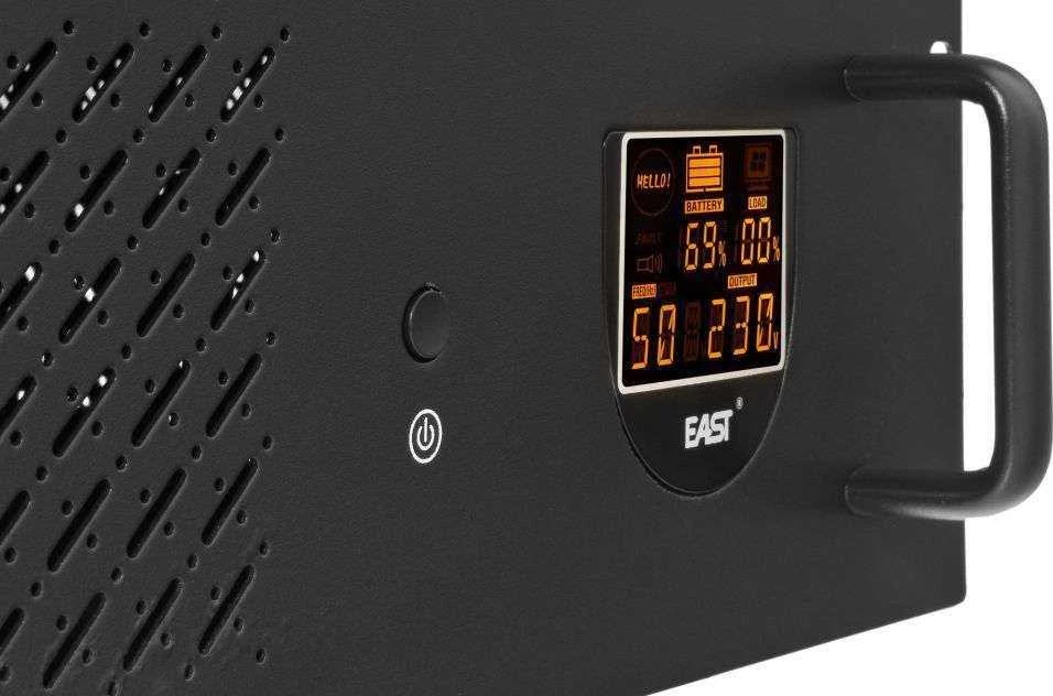 NEPERTRAUKIAMO MAITINIMO ŠALTINIS East EA2200 UPS (rack, LCD, 2000VA/1200W)