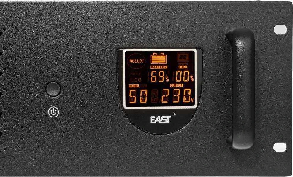NEPERTRAUKIAMO MAITINIMO ŠALTINIS East EA2200 UPS (rack, LCD, 2000VA/1200W)