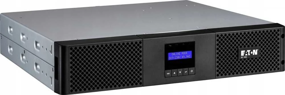 EATON 9E UPS AC 200/220/230/240V 900W 1000VA RS-232 USB išvesties jungtys 4 2U Juodas