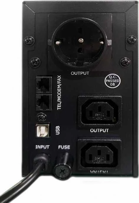Gembird Energenie | UPS su USB ir LCD ekranu, Juodas | 850 VA | 220 V