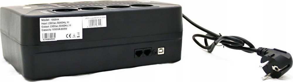 Eurocase EA200PLUS EVO 800VA, linija interaktyvi, 8x lizdas