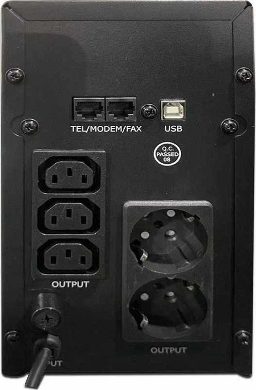 Nezatříděno Energija | Nepertraukiamo maitinimo šaltinis (UPS) su USB ir LCD ekranu | EG-UPS-035 | 2000 VA | 1200 W