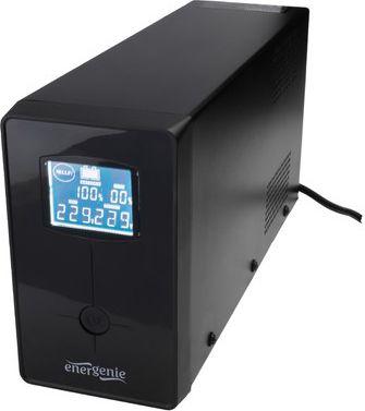 EnerGenie UPS su LCD ekranu, Juodas 650 VA, 390 W, 220 V