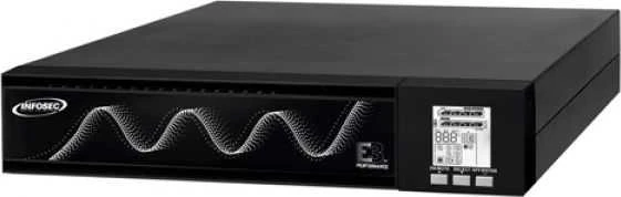 Infosec Communication „Infosec E3 Performance 1100 RT“, dvigubos konversijos (internetinis), 1,1 kVA, 990 W, sinusinis, 81 V, 290 V