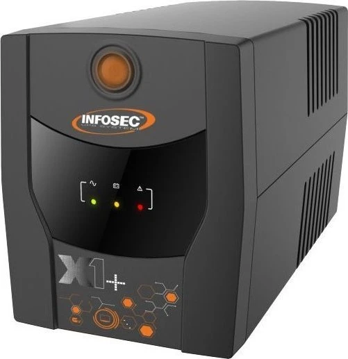 „Infosec INF_661093“ atsarginis maitinimo šaltinis UPS X1+ 1600, 1600 VA, 900 W, 4 x FR/SCHUKO