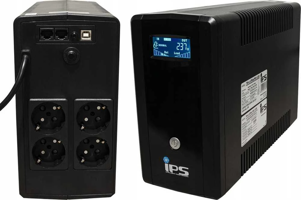 IPS 720W 1200VA Line-interactive nepertaukiamo maitinimo šaltinis TM-LI-OFFICEPRO-1200-F4
