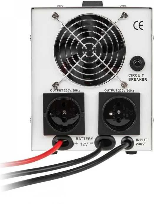 Nepertraukiamo maitinimo šaltinis 300W 12V/230VAC sinusas KEMOT - baltas