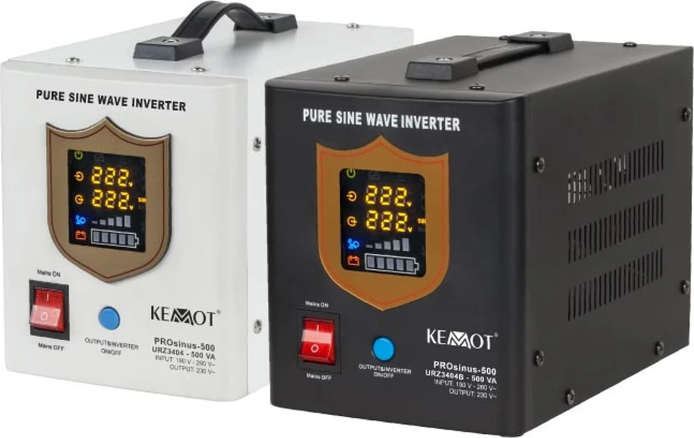 Nepertraukiamo maitinimo šaltinis 300W 12V/230VAC sinusas KEMOT - juodas