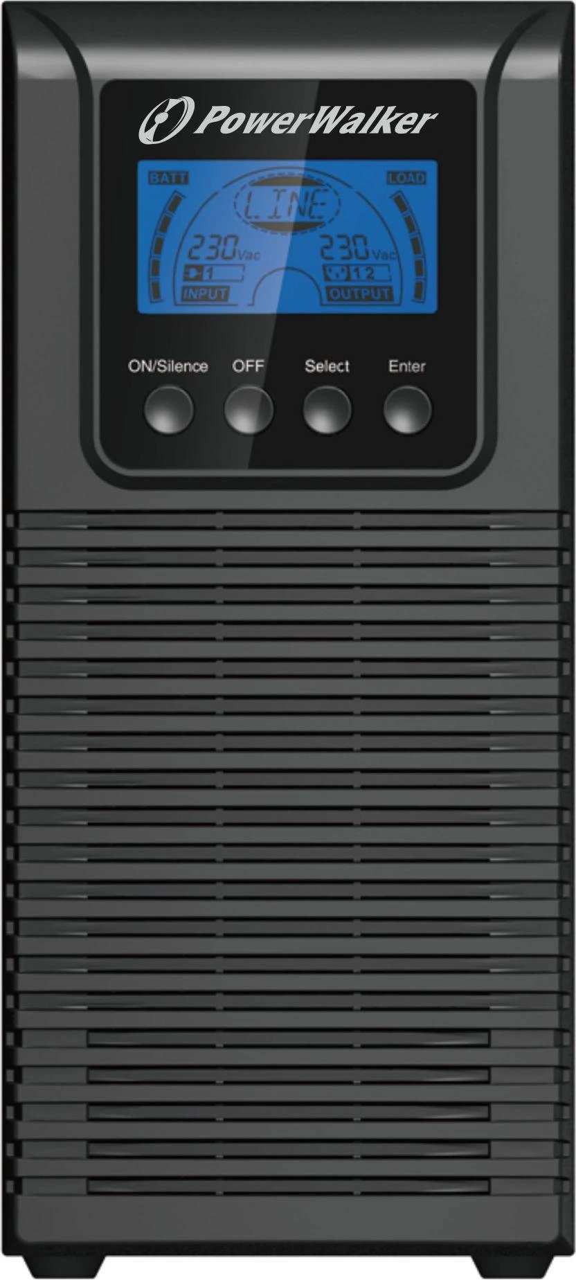 Power Walker POWERWALKER VFI 1000 TGS UPS On-Line 1000VA TGS 3x IEC USB/RS-232 LCD bokštas be baterijos