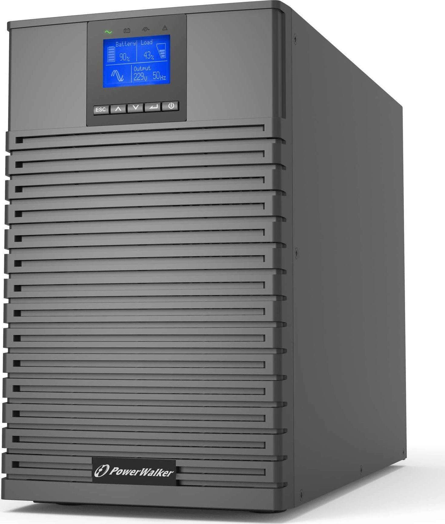 Power Walker POWERWALKER UPS On-Line VFI 2000 ICT IOT 1/1 fazė 2000VA PF1 8x IEC C13 lizdai C14 USB/RS232 EPO LCD