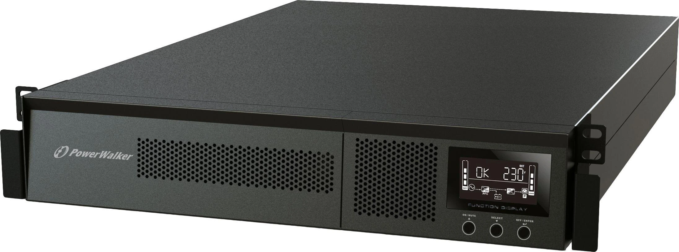 Power Walker PowerWalker UPS On-Line 2000VA 8X IEC OUT, USB/RS-232, LCD, RACK 19''/TOWER