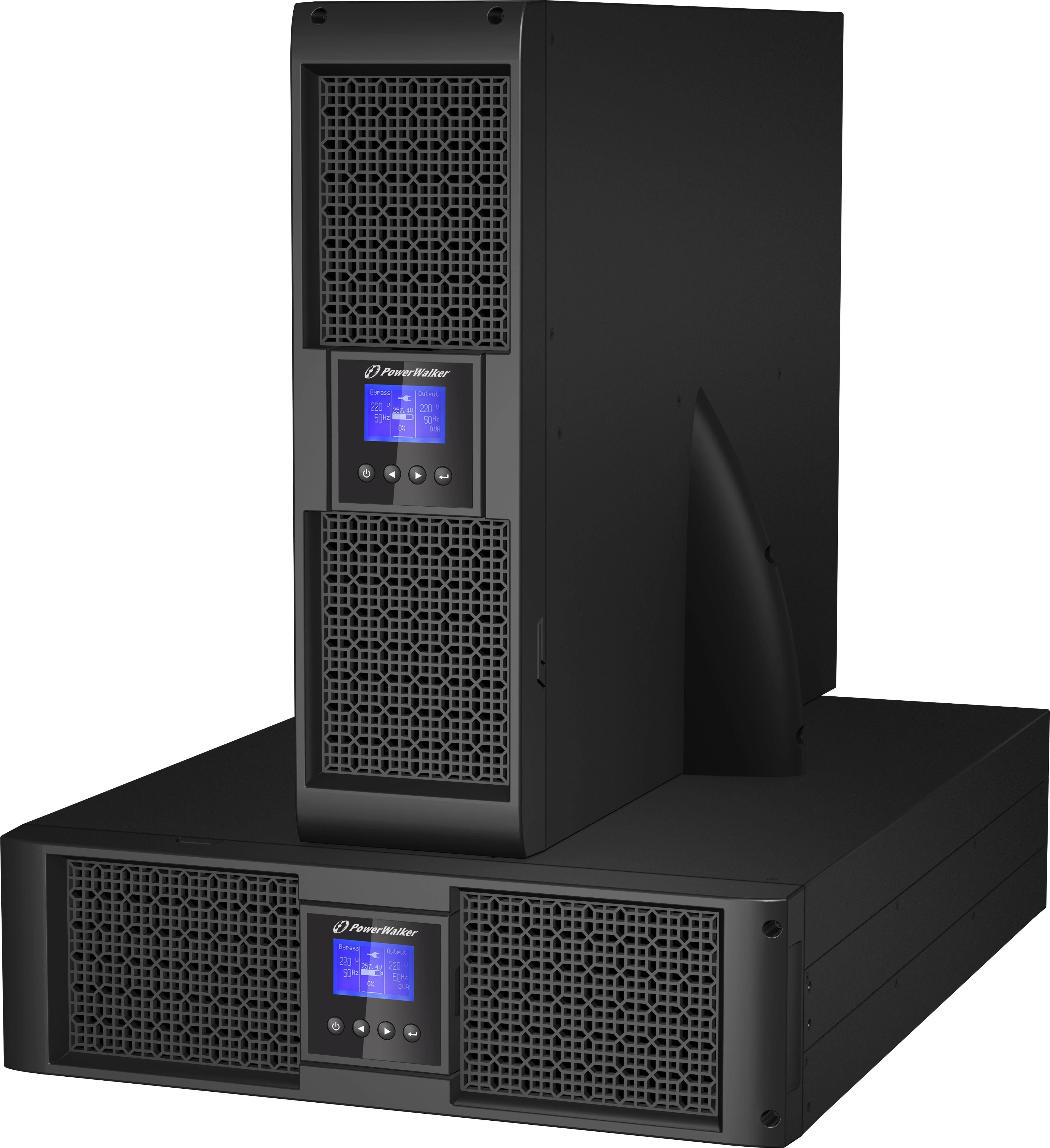 POWERWALK VFI 6000 PRT HID Power Walker UPS On-Line 6000VA, 19 3U,4x IEC,2x C19, USB/RS-232, LCD