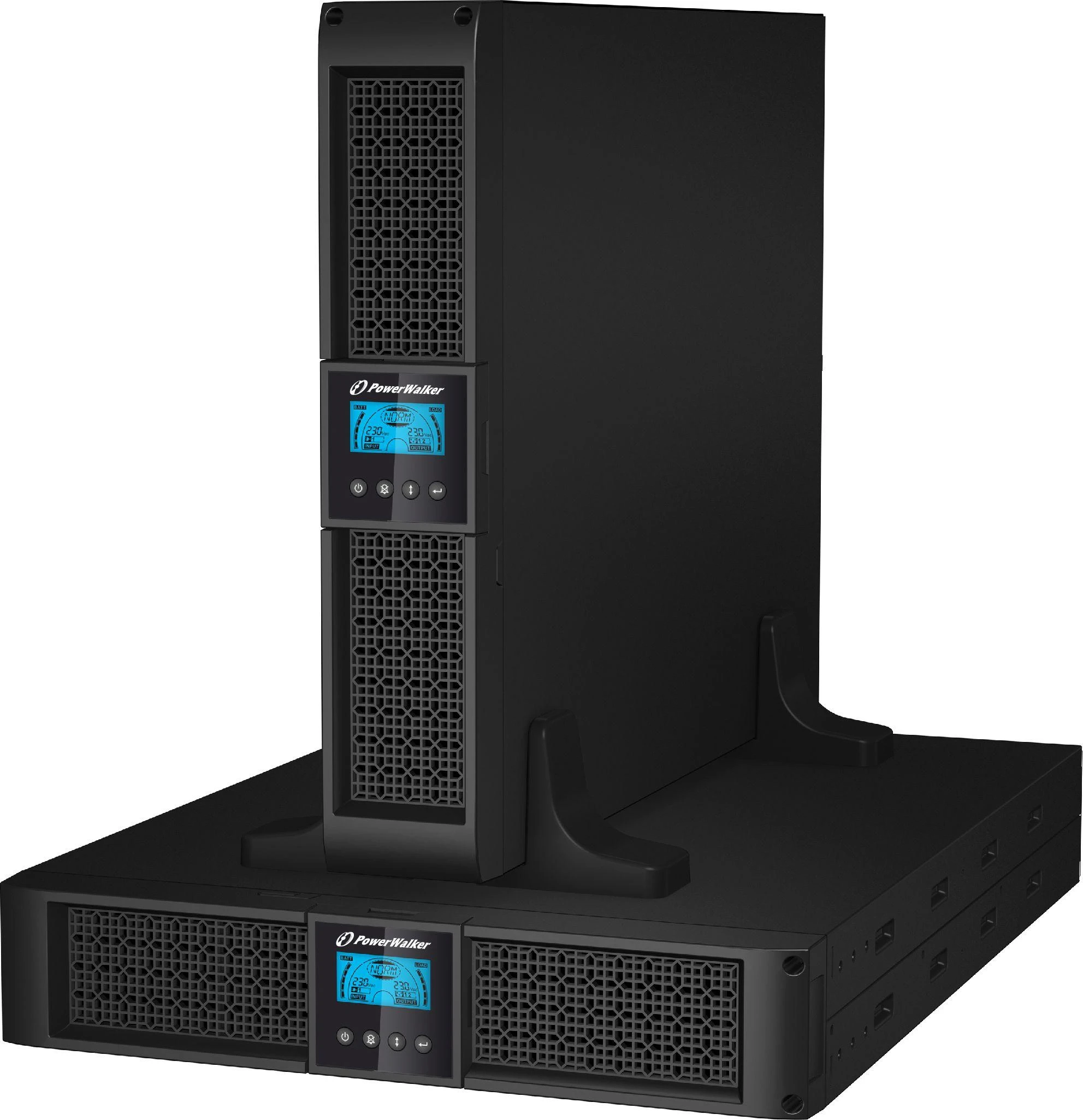 POWERWALK VI 1500 RT LCD HID Power Walker UPS Line-Interactive 1500VA, 19 2U, 8x IEC, RJ11/RJ45, USB, LCD