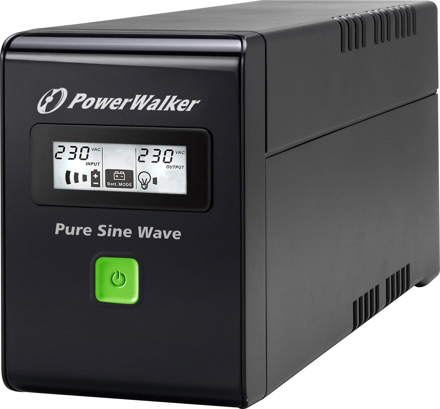 Power Walker POWERWALKER VI 600 SW IEC UPS Line-Interactive 600VA 3x IEC C13 PURE SINE RJ11/RJ45 USB LCD