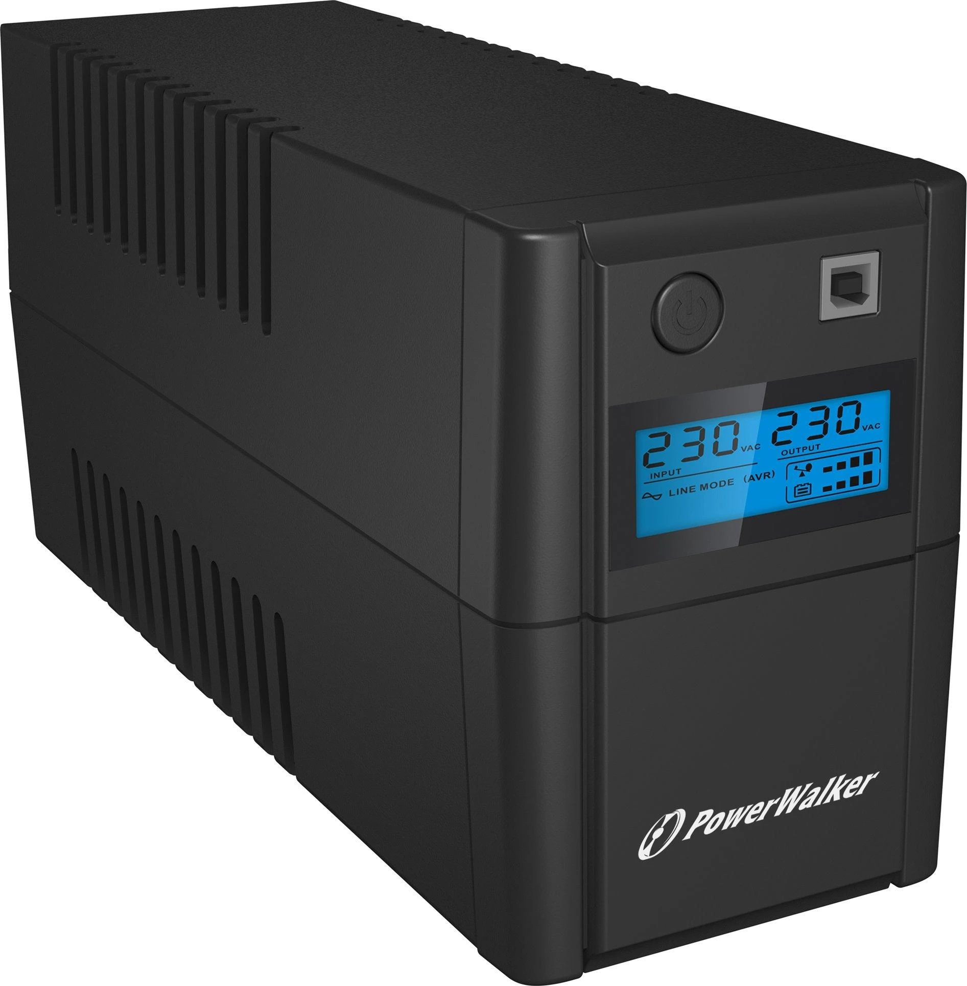 POWERWALK VI 850 SHL Power Walker UPS LINE-INTERACTIVE 850VA, 2X SCHUKO, RJ11 IN/OUT, USB, LCD
