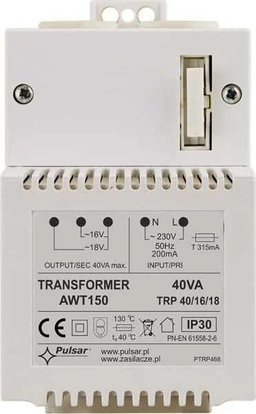 TRANSFORMATORIUS Pulsar AWT150 40VA/16V/18V TRP
