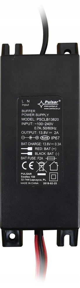 UPS Pulsar Maitinimo šaltinis buforowy impulsowy IP67, 13,8V/2A