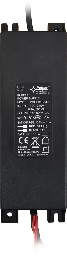 UPS Pulsar Maitinimo šaltinis buforowy impulsowy IP67, 13,8V/3A