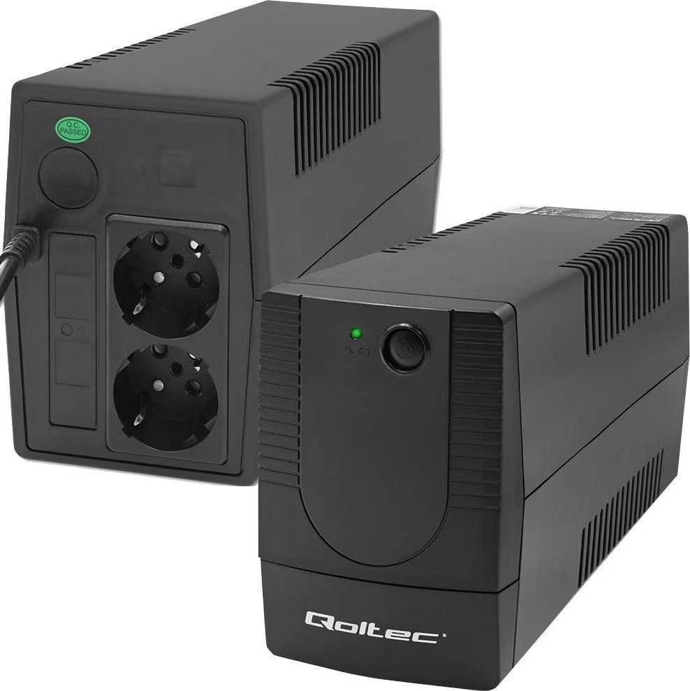 QOLTEC 53774 nepertraukiamo maitinimo linijos interaktyvus monolitas 1000VA 600W