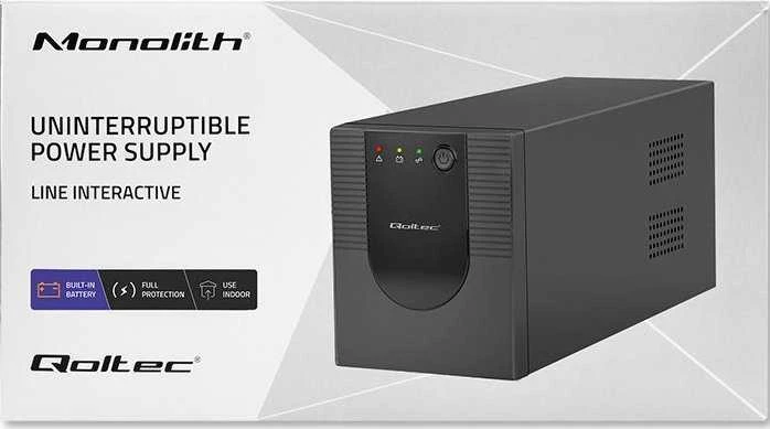 QOLTEC 53775 nepertraukiamo maitinimo linijos interaktyvus monolitas 1200VA 720W