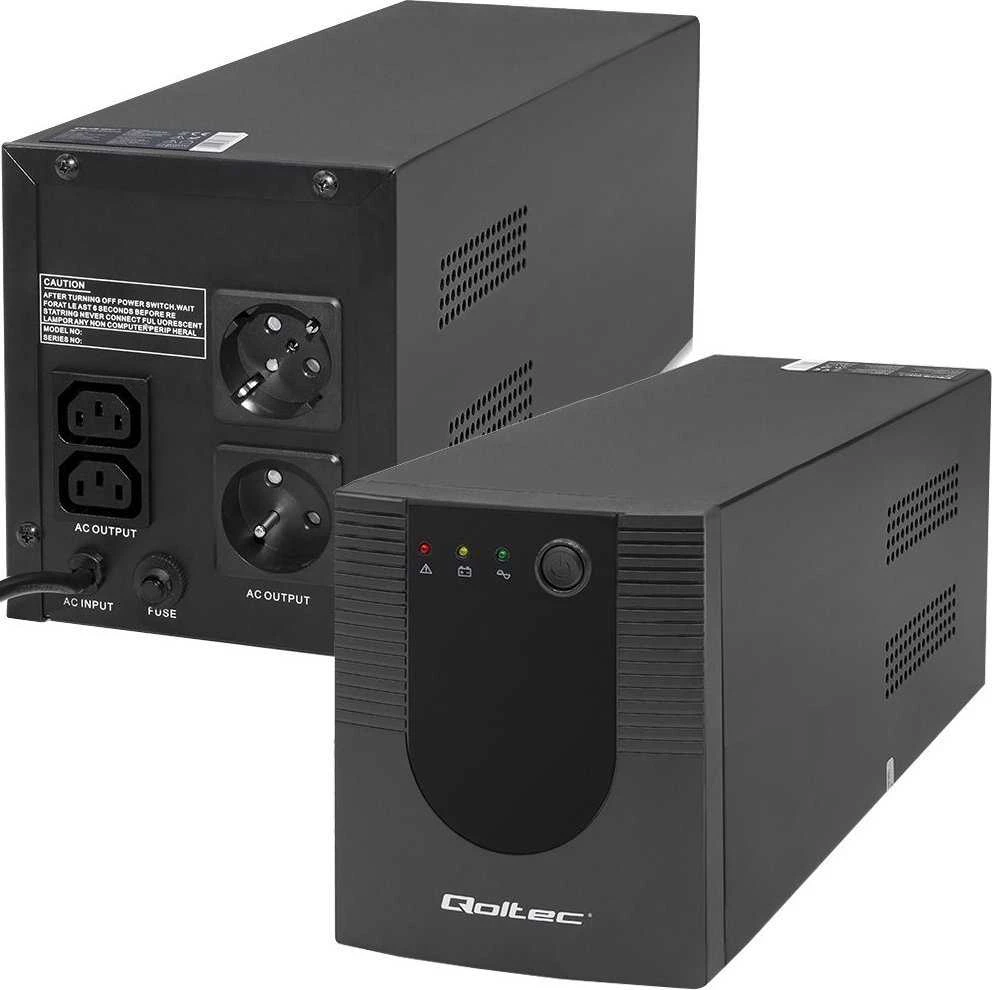 QOLTEC 53775 nepertraukiamo maitinimo linijos interaktyvus monolitas 1200VA 720W