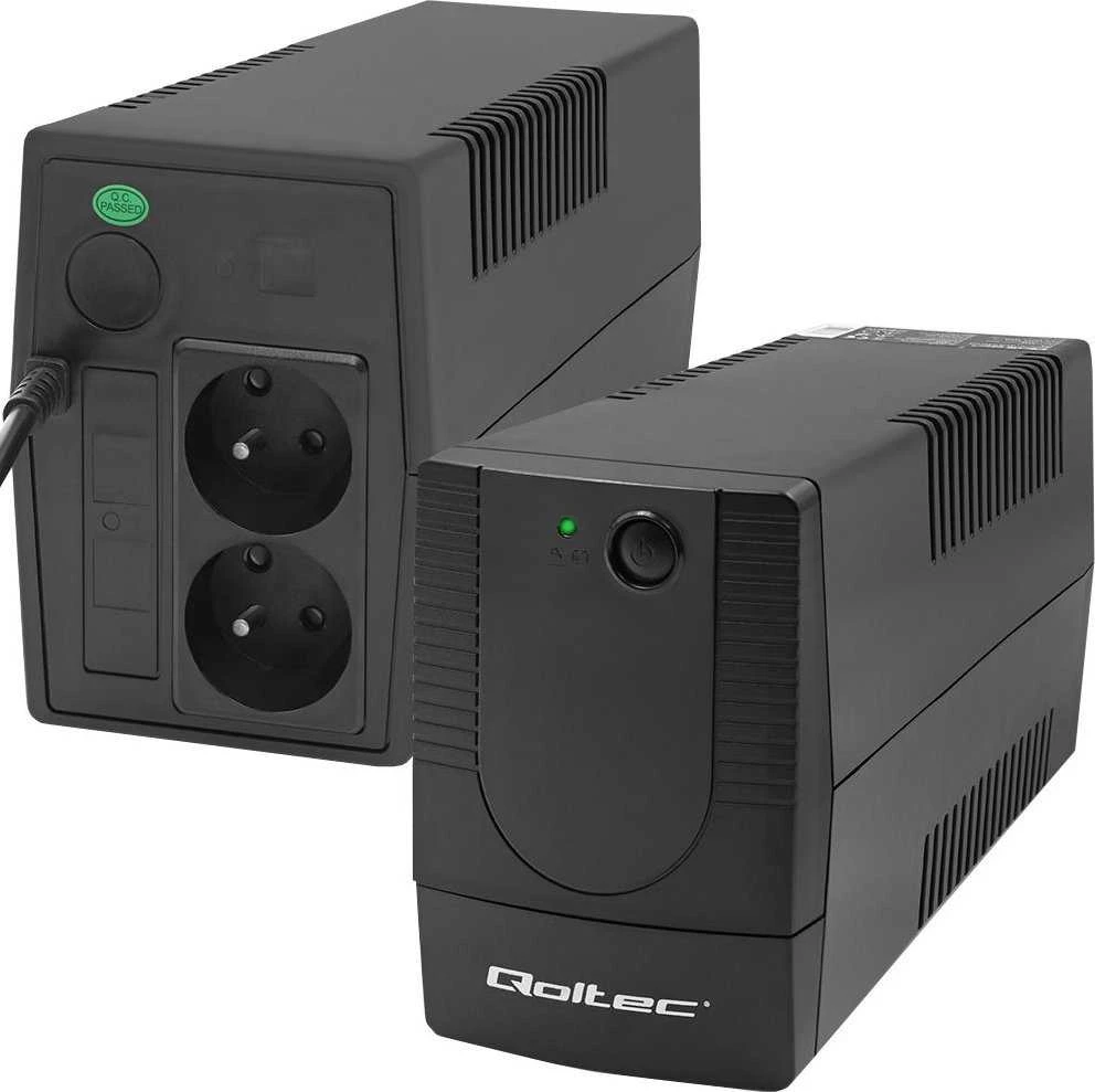 QOLTEC 53772 nepertraukiamo maitinimo linijos interaktyvus monolitas 650VA 360W