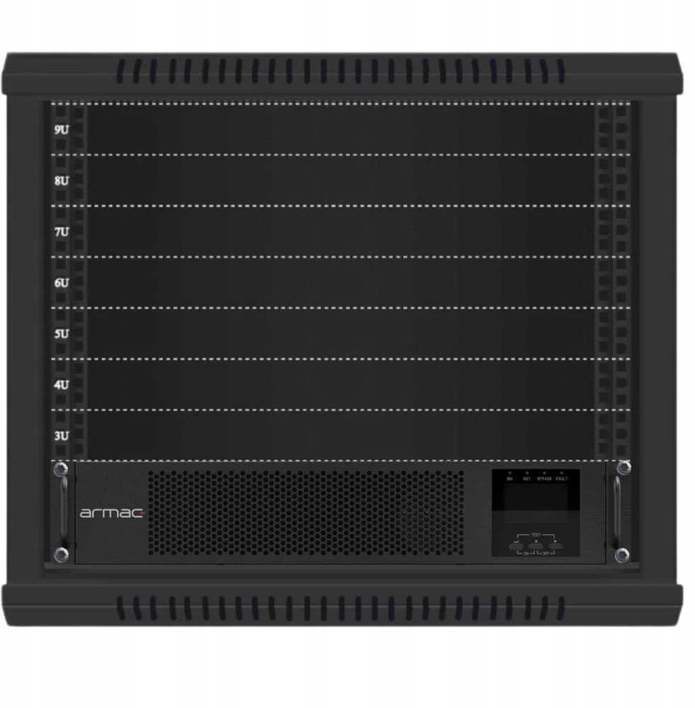Armac Rack On-Line PF1 1000VA LCD 8x IEC C13 metalinis korpusas be dulkių