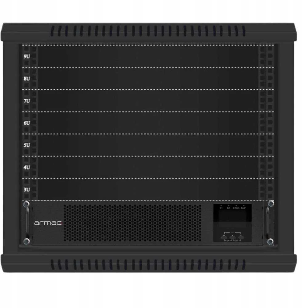 Armac Rack On-Line PF1 2000VA LCD 8x IEC C13 metalinis korpusas be dulkių