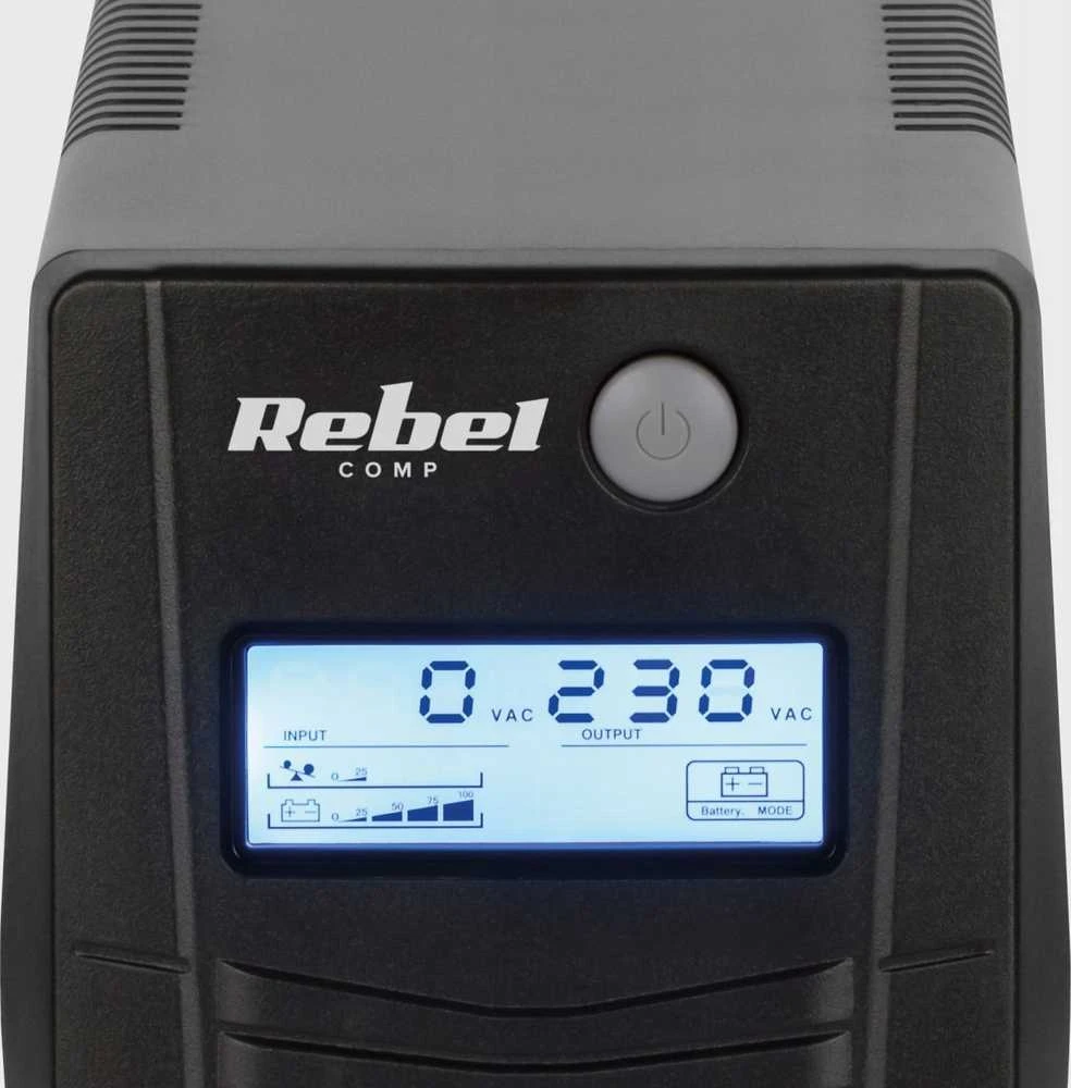 Nepertraukiamo maitinimo šaltinis UPS REBEL modelis Nanopower Plus 1000 atsijungus 1000VA 600W 230V 50Hz LCD USB RJ45