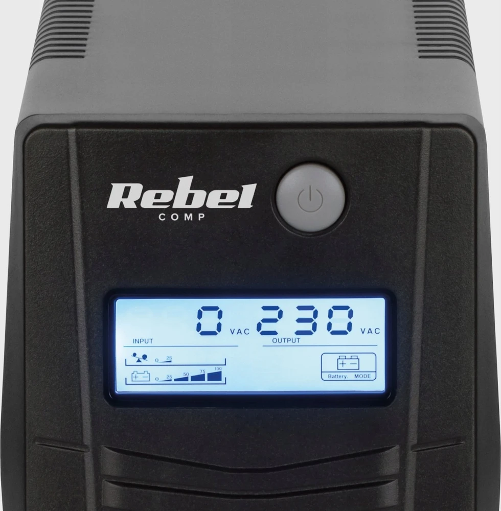 Nepertraukiamas Maitinimo Šaltinis - Rebel Nanopower Plus 650VA Juodas