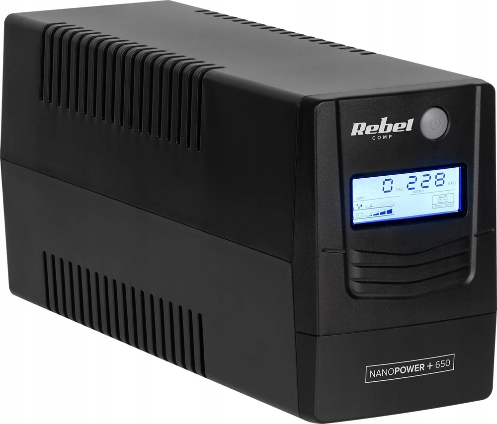 Nepertraukiamas Maitinimo Šaltinis - Rebel Nanopower Plus 650VA Juodas