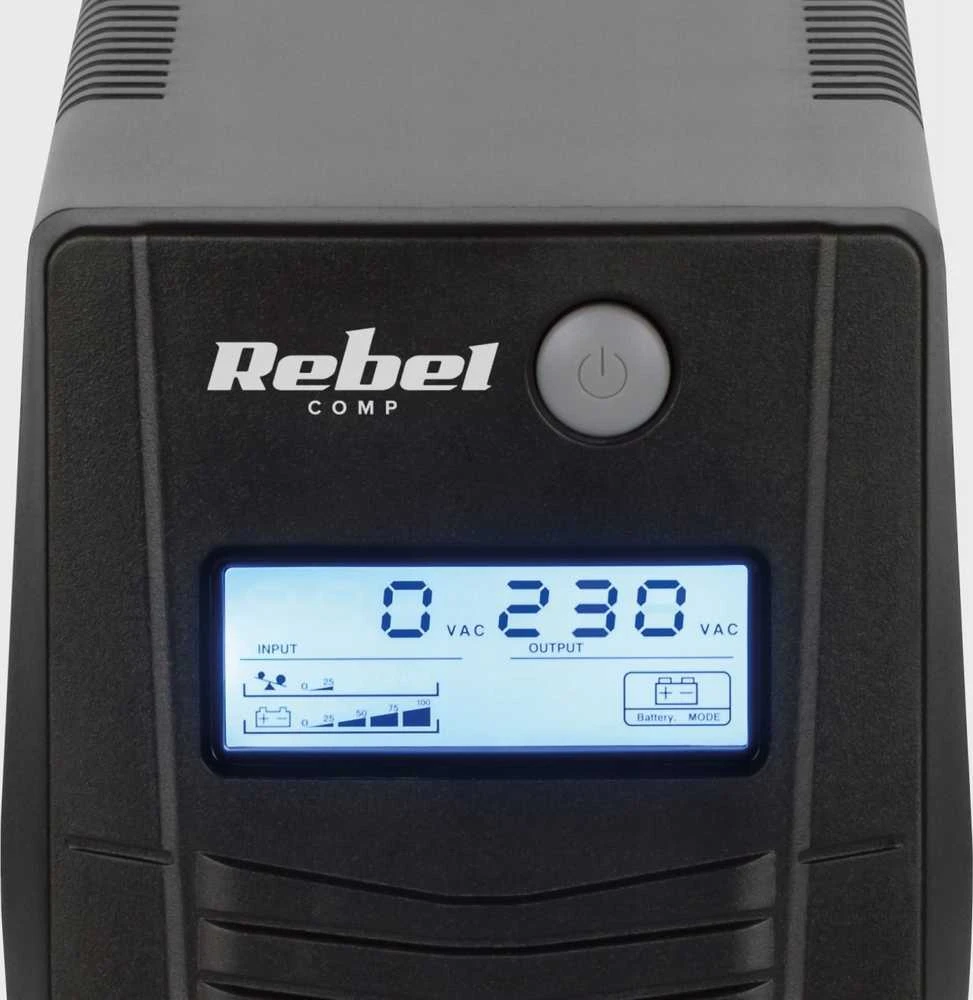 Nepertraukiamo maitinimo šaltinis UPS REBEL modelis Nanopower Plus 850 neprisijungus 850VA 480W 230V 50Hz LCD USB RJ45