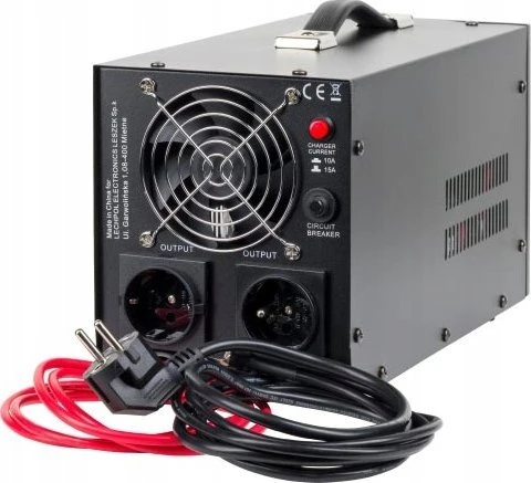 Nepertraukiamo maitinimo šaltinis Rebel POWER-1000 - inverteris su gryna sinusine banga ir įkrovimo funkcija 12V 230V 1000VA 700W