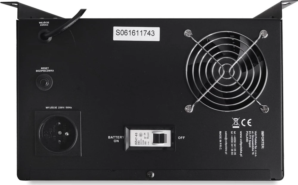 VOLT POLSKA SinusUPS-800 55Ah 12V 500/800W keitiklis