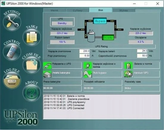 Carruzzo UPS UNINTERRUPTIBLE POWER SUPPLY VOLT POLSKA MICRO 1200VA 720W