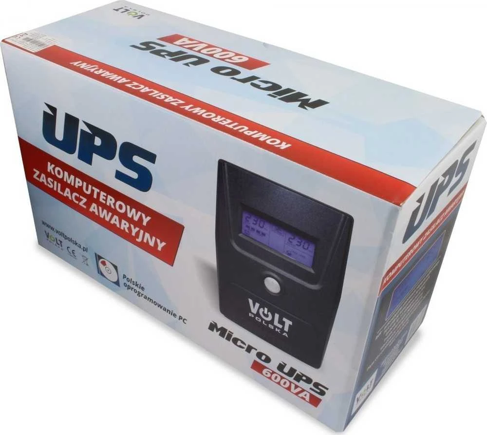 VOL MicroUPS 800VA/480W 9Ah nepertraukiamo maitinimo šaltinis (UPS)