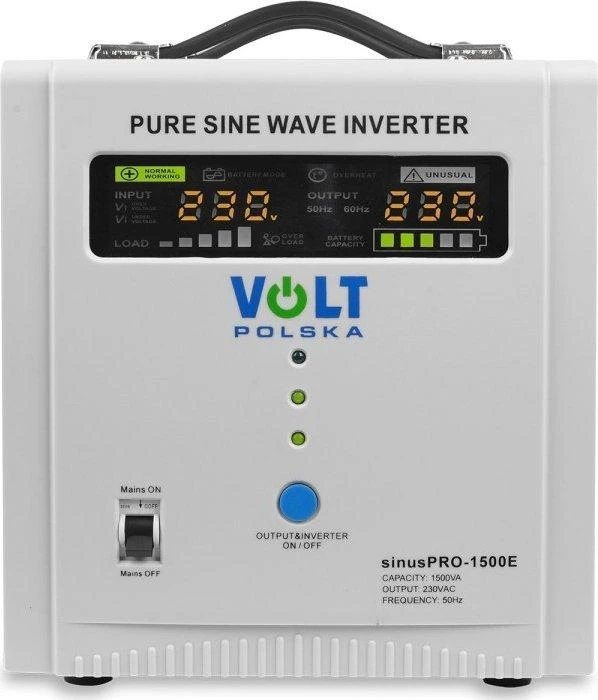 VOLT POLSKA SINUS PRO 1500 E 12/230V nepertraukiamo maitinimo resursai (UPS) „Line-Interactive“ 1,5 kVA 1050 W