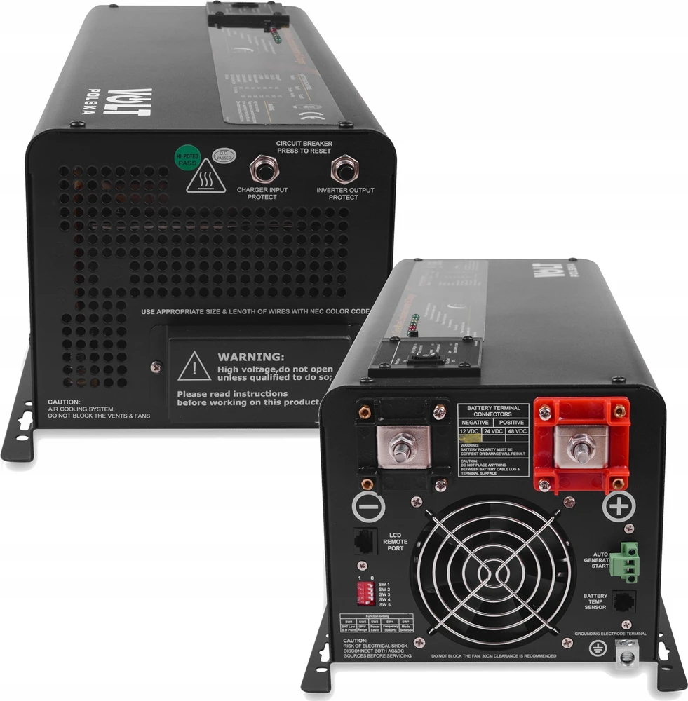 Volt keitiklis „Polska Power Sinus“ 2 kW 12 V 2000 W / 6000 W