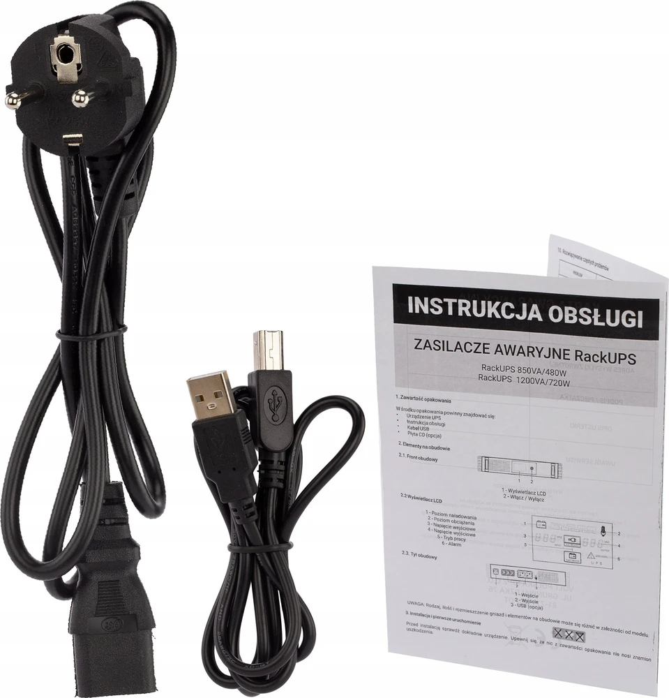 Nepertraukiamas Maitinimo Šaltinis - Volt Polska RackUPS 850VA/480W 9Ah 140-300V