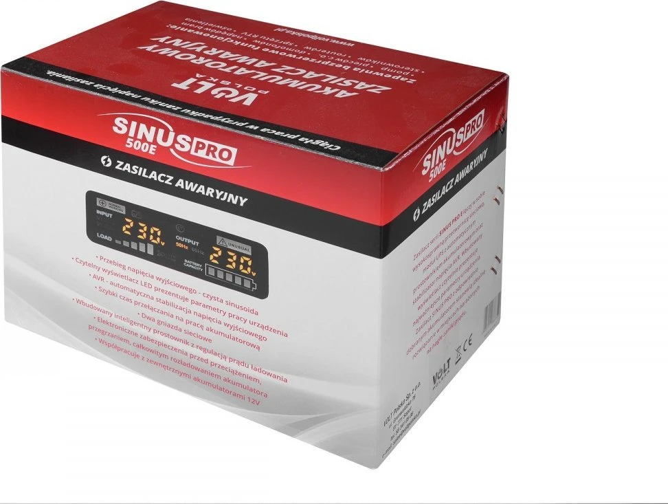 Volt Iso Trade Nepertraukiamo maitinimo šaltinis UPS SINUS PRO 500E 12 / 230V