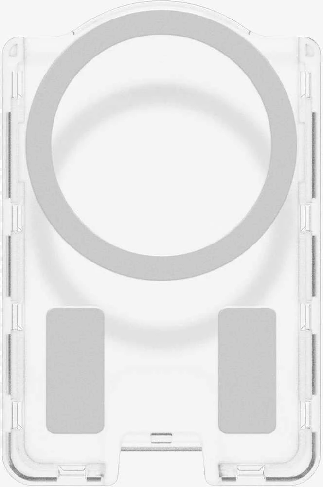 Dėklas „Spigen Ultra Hybrid“ piniginė „MagSafe+“, krištolo skaidrumo – „Samsung Galaxy S25“ serijai