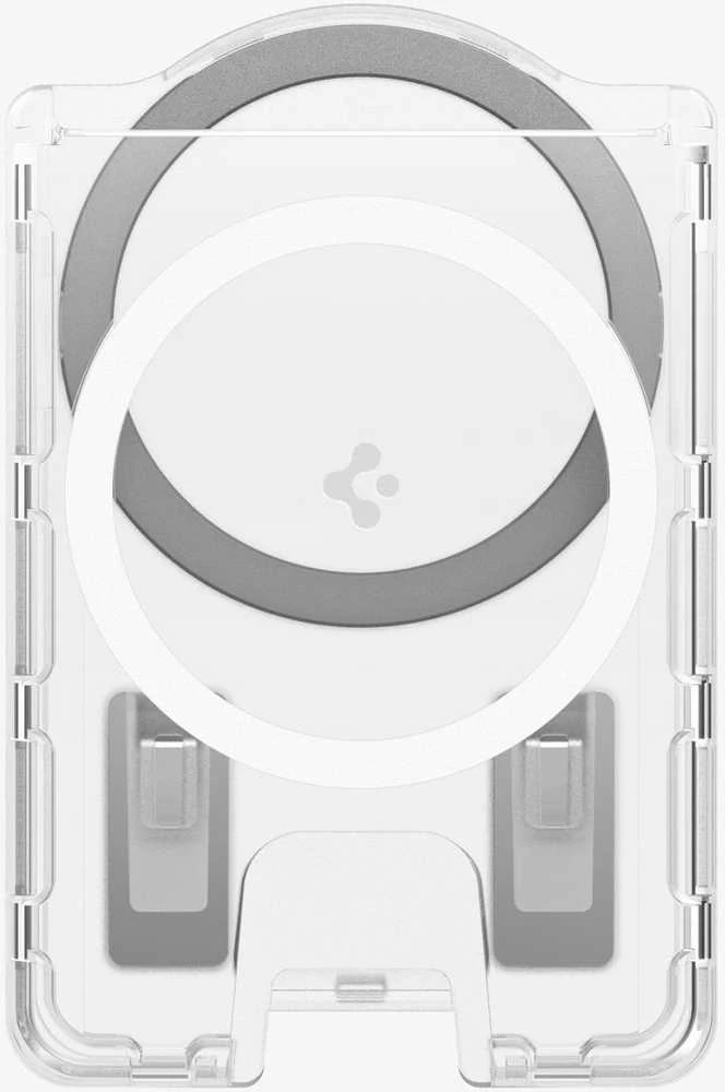 Dėklas „Spigen Ultra Hybrid“ piniginė „MagSafe+“, krištolo skaidrumo – „Samsung Galaxy S25“ serijai